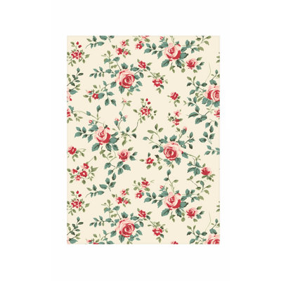«Floral Roses II», reproduction d'art sans cadre