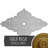 Endurathane Melchor Diamond Ceiling Medallion, 67 1/4"W x 43 3/8"H x 4"ID x 2"P (Fits Canopies up to 4"), Hand-Painted Gold Finish-28584186