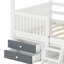 Structure de lit en bois de style maison, sécuritaire et robuste pour la chambre à coucher-688061138