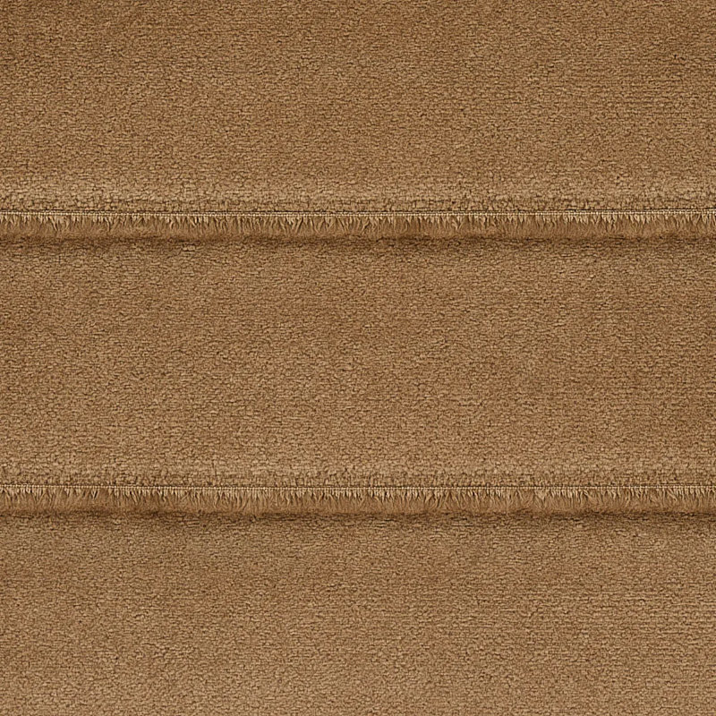 Schumacher x Patterson Flynn Frederika Channeled Velvet Fabric, Camel