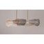 Lustre, 39 po, laiton antique, verre mélangé-136210092