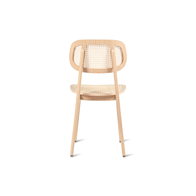 Titus Outdoor Dining Side Chair, Oak