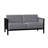 Jax 53.25'' Wide Iron Loveseat with Cushions-26118622-26118613