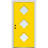 MMI DOOR 80 in. Steel 3 -Lite Prehung Front Entry Door-40463554-40463561-40463549