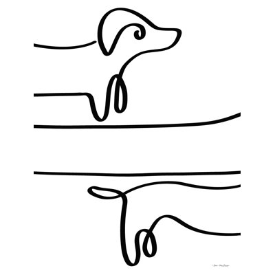" One Line Dachshund "