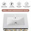 Meuble-lavabo simple 24,34 po avec plateau en céramique Jennicka