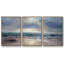«Aqua Blue Morning», peinture sur toile 3 pièces-890807297-890807310