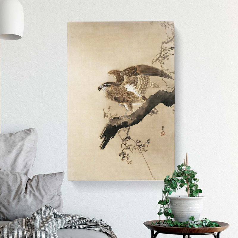 Hawk by Ohara Koson - Wrapped Canvas, 50cm H x 35cm W x 3cm D