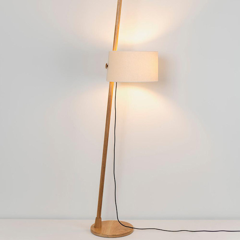 Linood 65.8268" Floor Lamp, Mink
