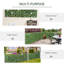 Outsunny 2 PCs Artificial Leaf Hedge Privacy Screen Roll Garden Fence-139603926-139603928