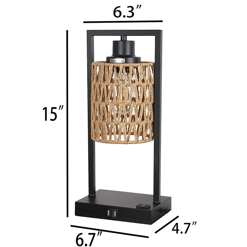 Lampe de table en métal Bashford