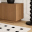 TV Media Unit with Cable Management, 220cm Wide in Walnut Finish, Multi-Shelf Storage Design