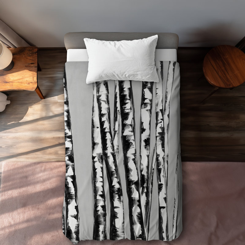 Birches Intersecting Duvet Cover | Trees Bedroom Decor