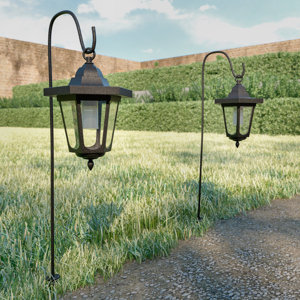Pure Garden Hanging Solar Coach 2 LED Pathway Lights