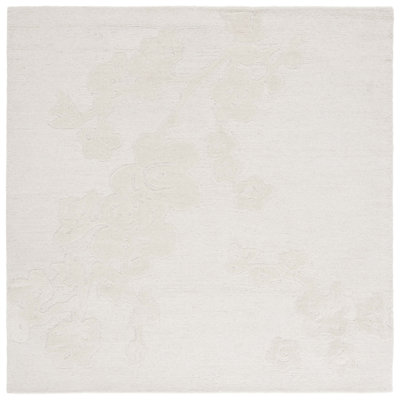 Kebbie Hand Tufted Wool Pile Floral Rug