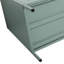 Meuble-lavabo autoportant de 30 po de couleur menthe - Bvb05730gn-1. Matériau en acier et armoire résistante aux tablettes réglables. Conception à double porte. Plateau de lavabo amovible. Fabrication sans robinet.-209941042