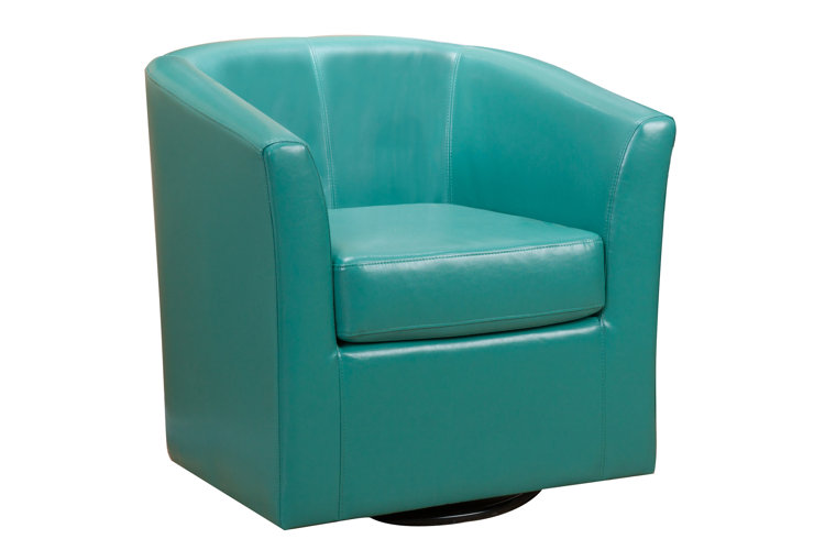 Wilmore 30" W Swivel Barrel Chair