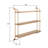 Emery Wood & Metal 3 Tier Wall Shelf-1071318705-1073305765
