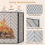 Nazish Metal Fireplace Screen