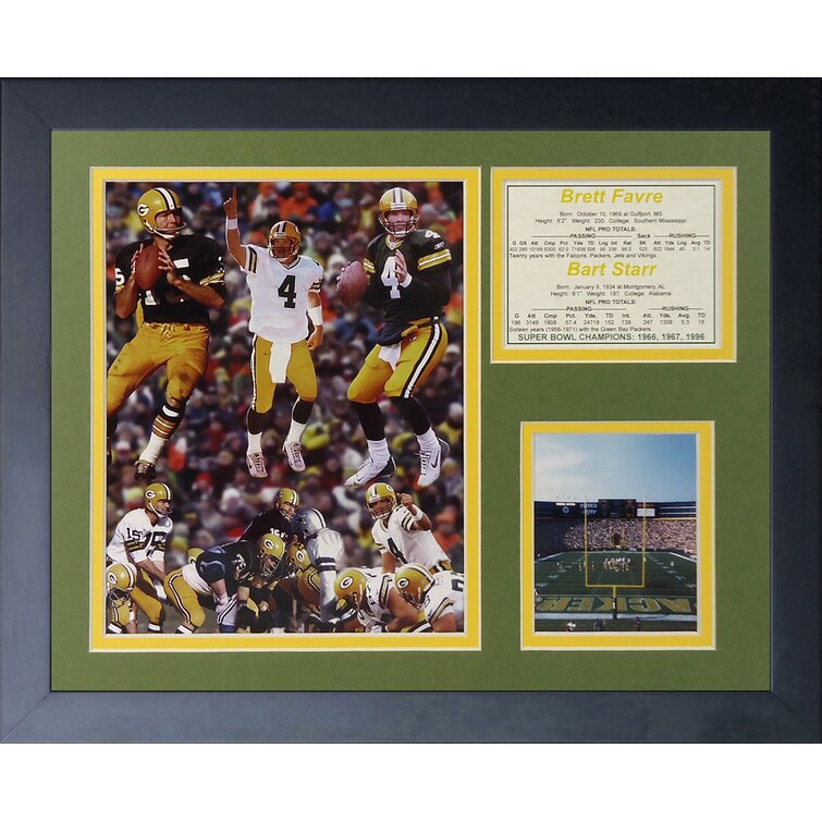 Brett Favre - Painting Collage (Signed by Artist) Framed Photo