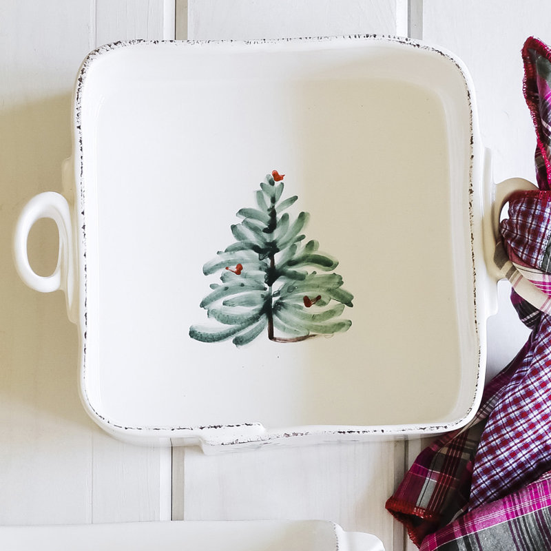 Lastra Square Stoneware Baker