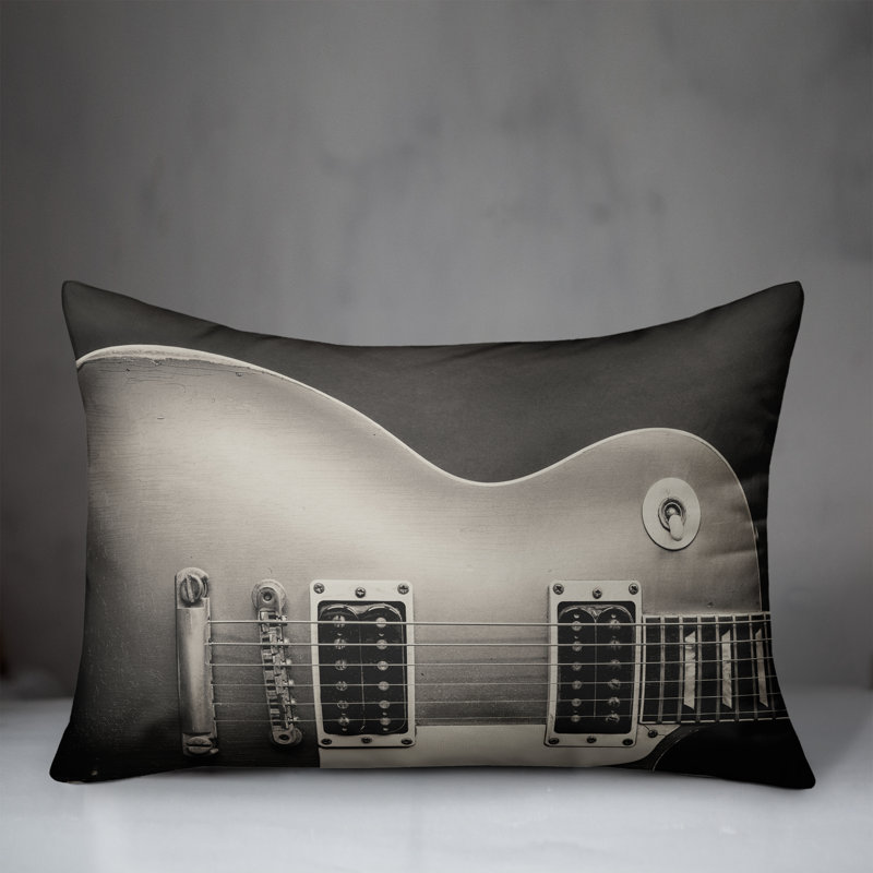 Outdoor Reversible Throw Pillow, Gray