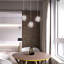 Luminaire suspendu en verre 1 lumière Transitional-1546444665