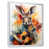 White Floater Framed