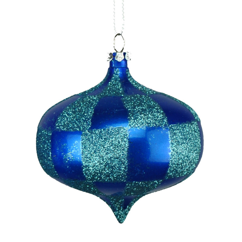 Ornement boule, Bleu