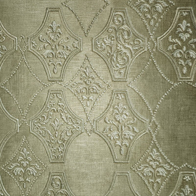 Papier peint imitation damas patiné