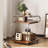 3-Layer Sofa Small Side Table, Wooden Bedside Table Snack Side Table With Storage Rack, Household Side Table Trolley With Wheels Living Room Antique Sofa Coffee Table Corner Table-626395254
