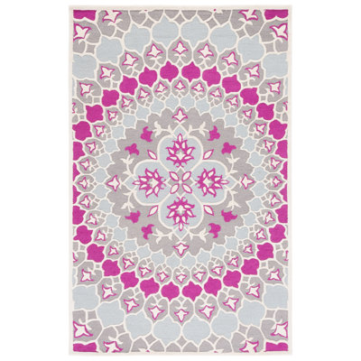 Miu Hand Tufted Wool Floral Rug