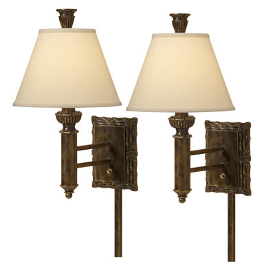 Dark Bamboo Single Wall Lamp