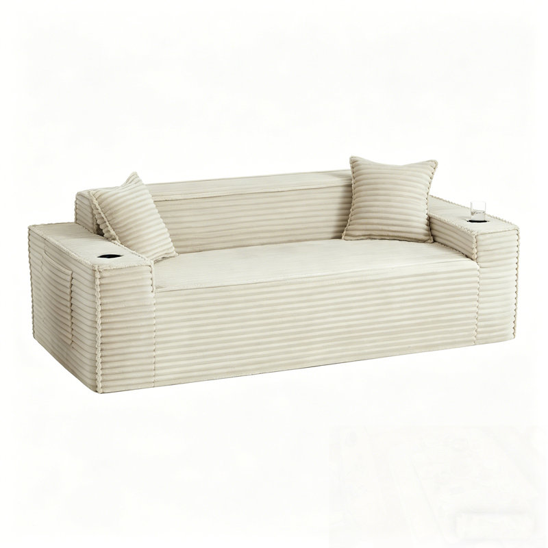 3 places avec coussin et coussin moelleux, Chameau