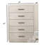 Commode de style transitionnel 1pc