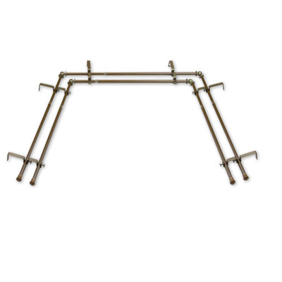 Tringle à rideaux double 0,625 po Leavy