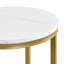  Metal Frame End Table,  Round Side Table