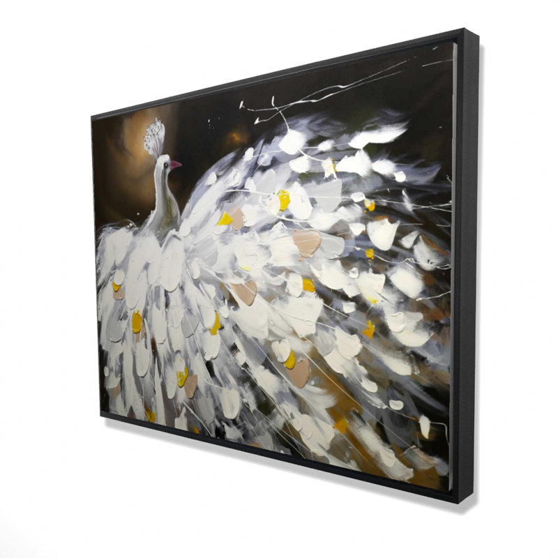 Abstract Peacock Print On Canvas