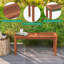 Solid Wood Outdoor Bench