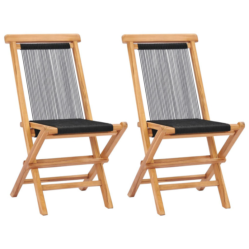 Switzer Polyester Rope Folding Chair Set