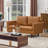 Bobur Faux Leather Living Room Loveseat Sofa-87210653