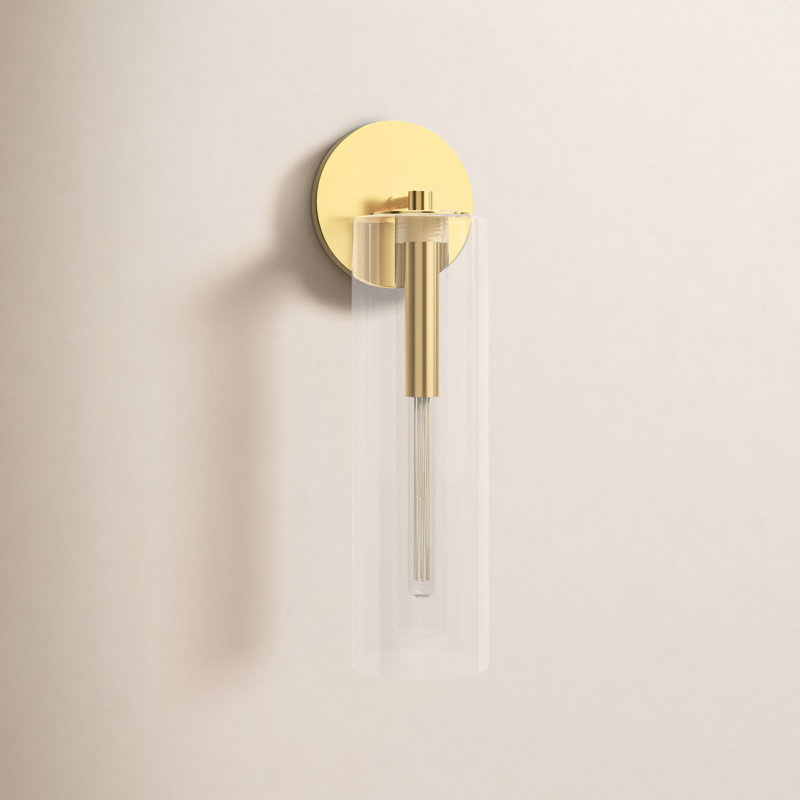 Adreille Armed Sconce, Aged Brass