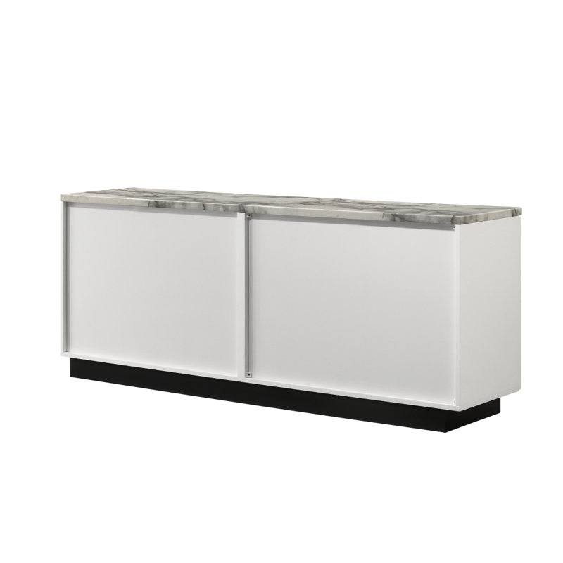 Cabinet, Accent Cabinet, White Cabinet, Wood Storage Cabinet, 4 Door Accent Cabinet