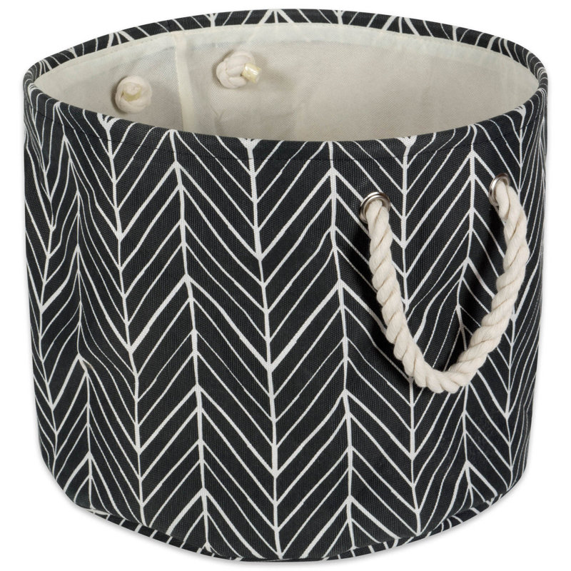BAC POLYESTER NOIR MOYEN ROND 12 x 15 x 15