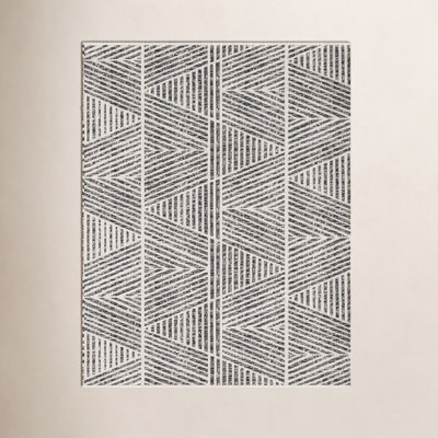 Silva Geometric and Striped Indoor / Outdoor Area Rug