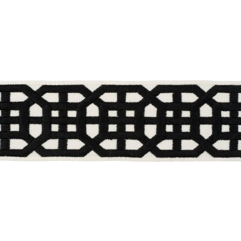 Avignon Tape Fabric, Black