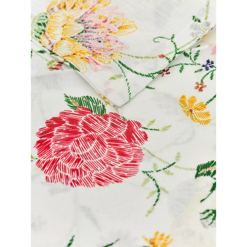 Floral Linen Square Napkins