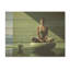 Yogic Balance Horizon - art mural panneau de bois de yoga sur bois de pin naturel-101407973