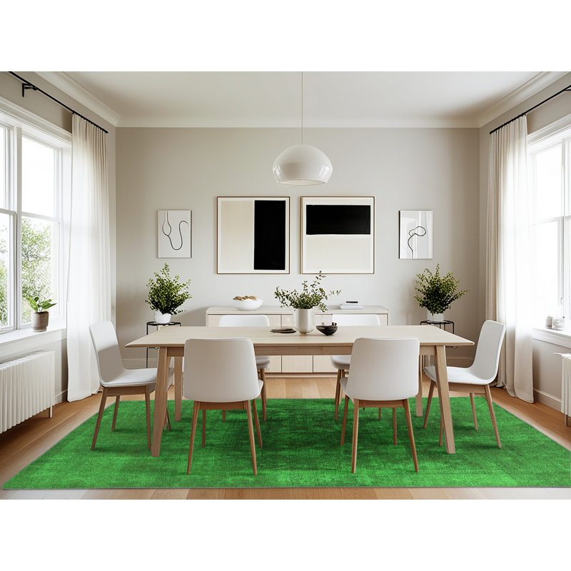 Emett Washable Oriental Indoor Rug, Rectangle 7' x 10'
