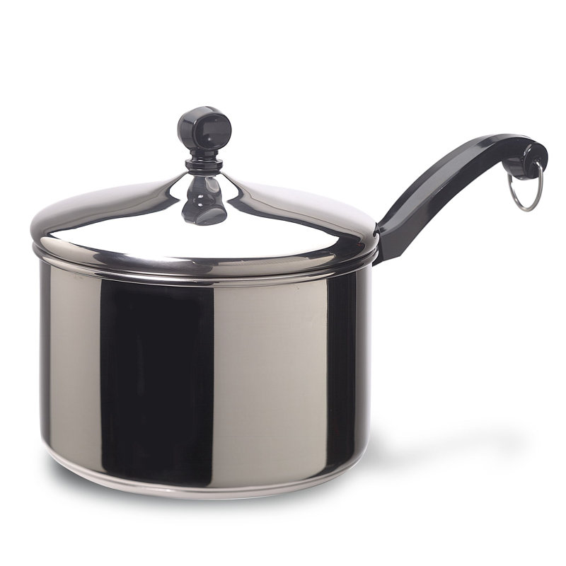 Farberware Classic Series Stainless Steel Saucepan with Lid, 3 Qt.